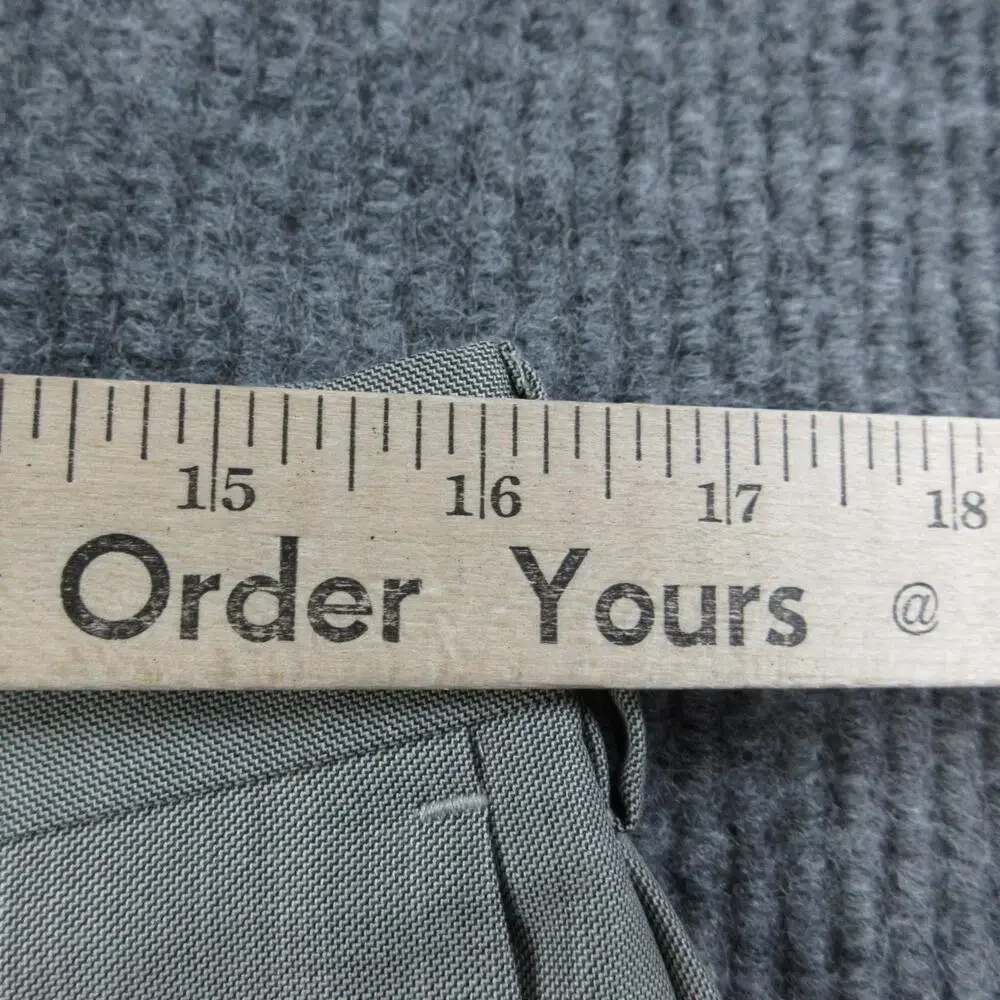John Henry Suit Pants Mens 33x32 Gray Polyester Rayon Belted Vietnam 32x31.5*